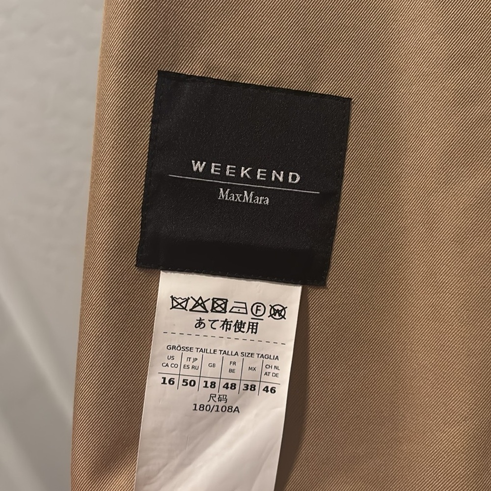 Weekend Max Mara Daphne Wool-Backed Trench Coat - Picture 10 of 11